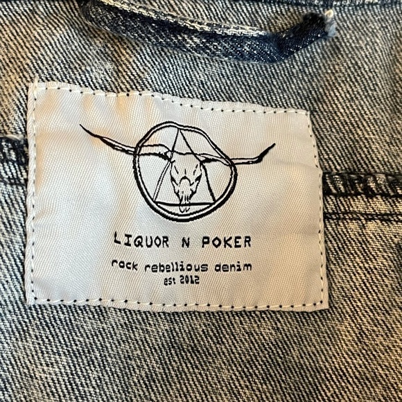 Liquor n Poker Jean jacket in a XSmall layer denim - Picture 10 of 10